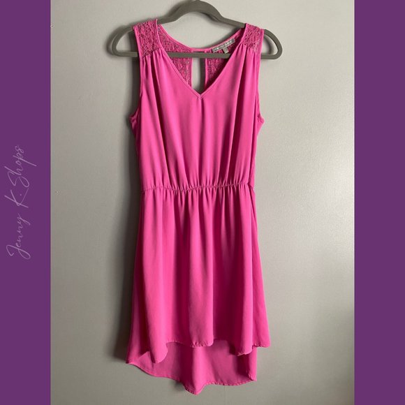 Daniel Rainn Dresses & Skirts - Daniel Rainn | Lightweight Flowy Pink Sleeveless Dress w/ Lace | Size: Medium
